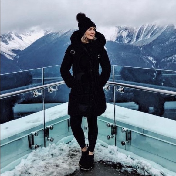 Soia & KYO CAMIELA Slim Fit Brushed Down Coat With Leather Trim - Picture 9 of 16